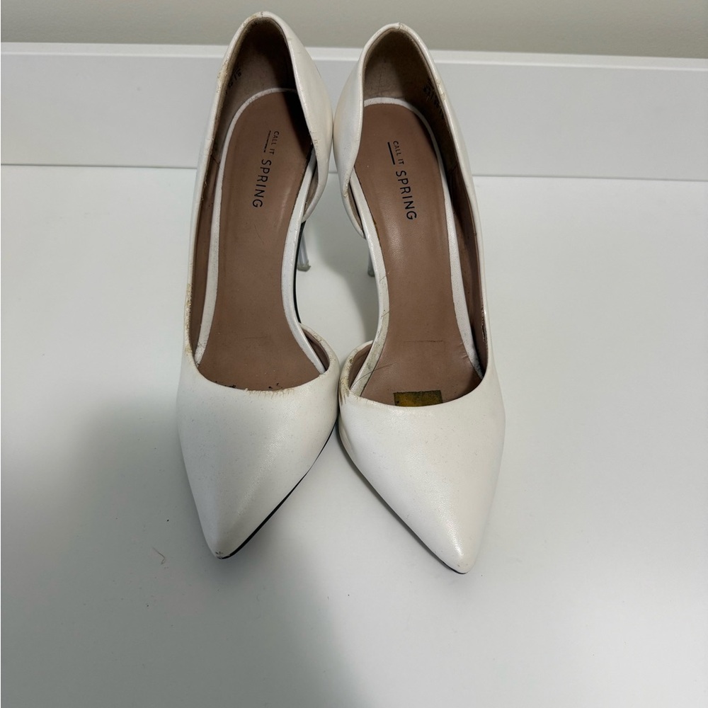 Call It Spring White Stiletto Heels